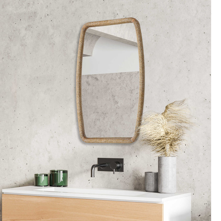 American Home Furniture Uttermost Tiki Rattan Mirror