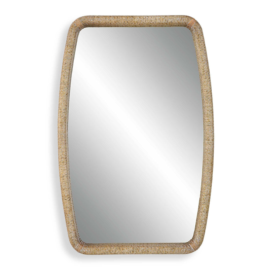 Tiki Rattan Mirror - AmericanHomeFurniture