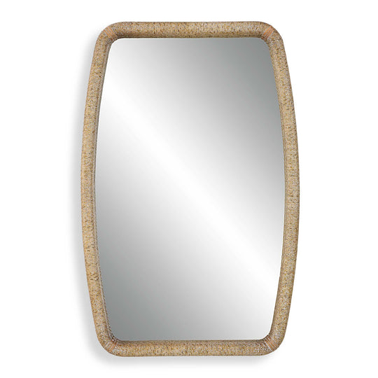 American Home Furniture Uttermost Tiki Rattan Mirror