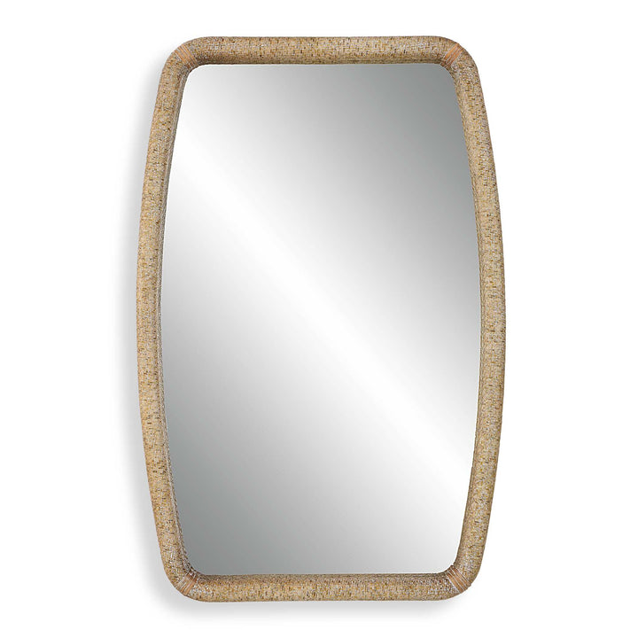 American Home Furniture Uttermost Tiki Rattan Mirror