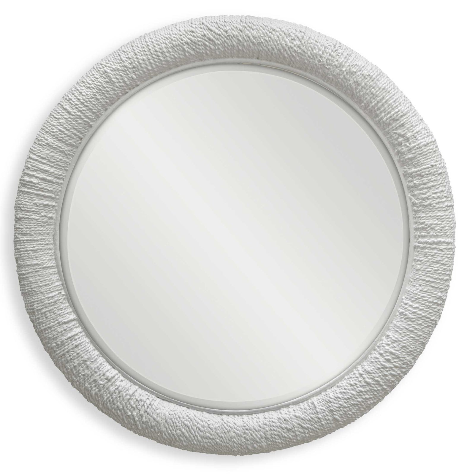 American Home Furniture Uttermost Mariner White Round Mirror