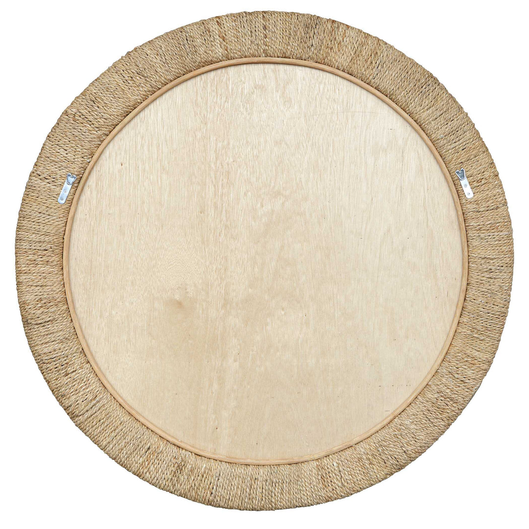 American Home Furniture Uttermost Mariner Natural Round Mirror