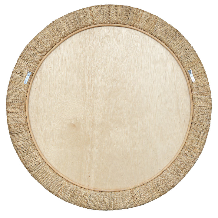 American Home Furniture Uttermost Mariner Natural Round Mirror