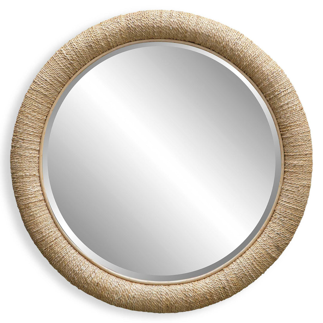 Mariner Natural Round Mirror - AmericanHomeFurniture