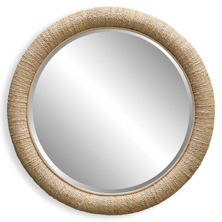 American Home Furniture Uttermost Mariner Natural Round Mirror