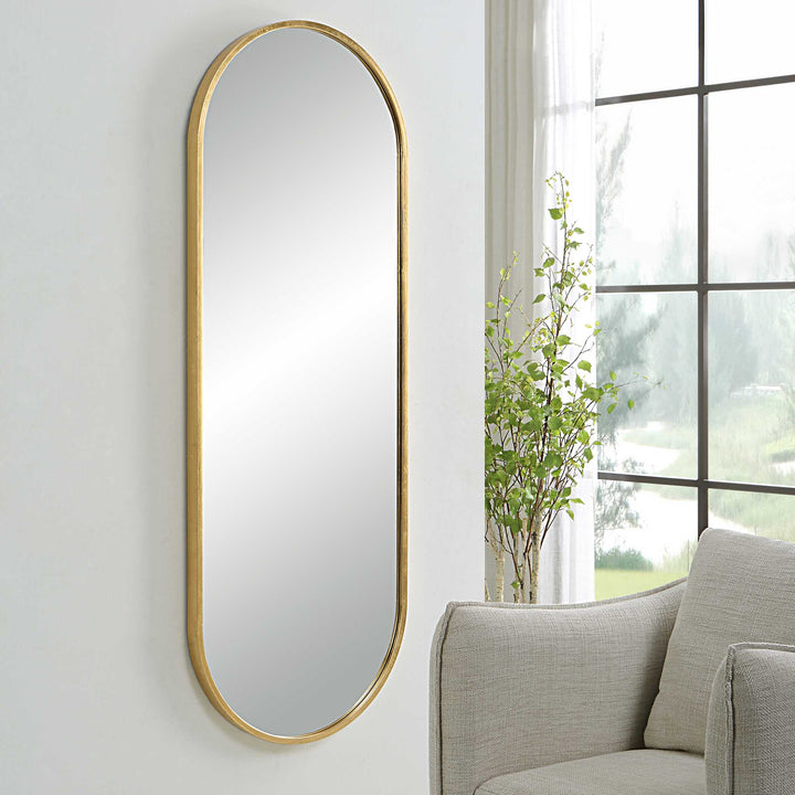 American Home Furniture Uttermost Varina Tall Gold Mirror