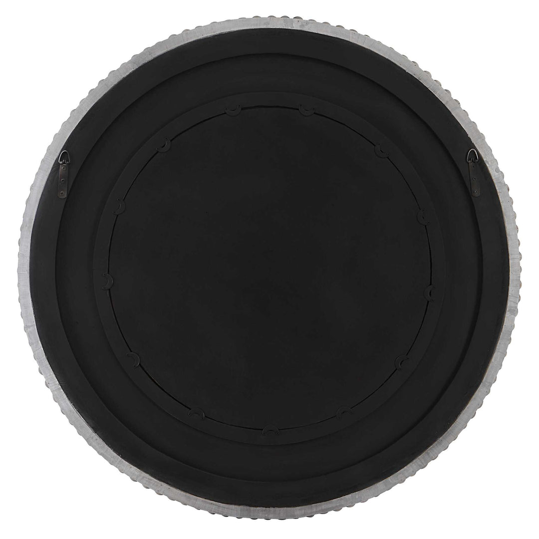 American Home Furniture Uttermost Portside Round Gray Mirror