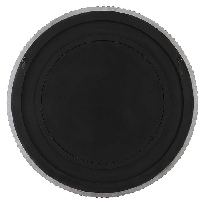 American Home Furniture Uttermost Portside Round Gray Mirror