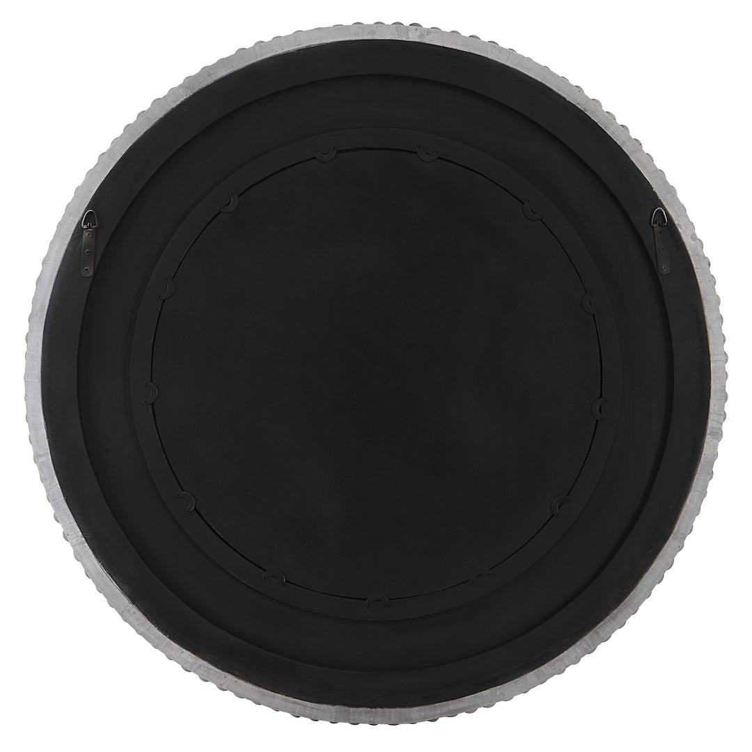 American Home Furniture Uttermost Portside Round Gray Mirror