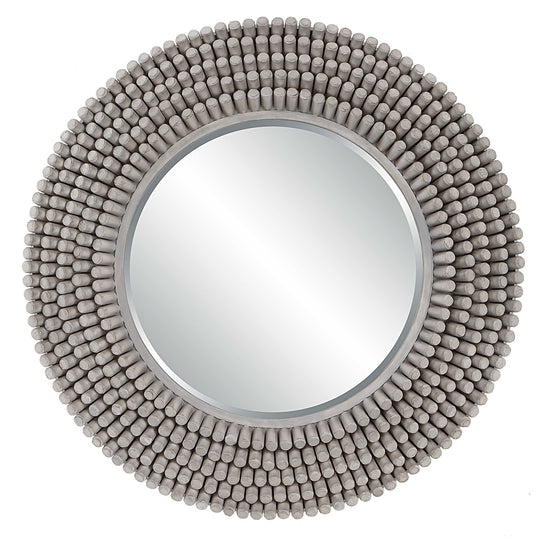 American Home Furniture Uttermost Portside Round Gray Mirror