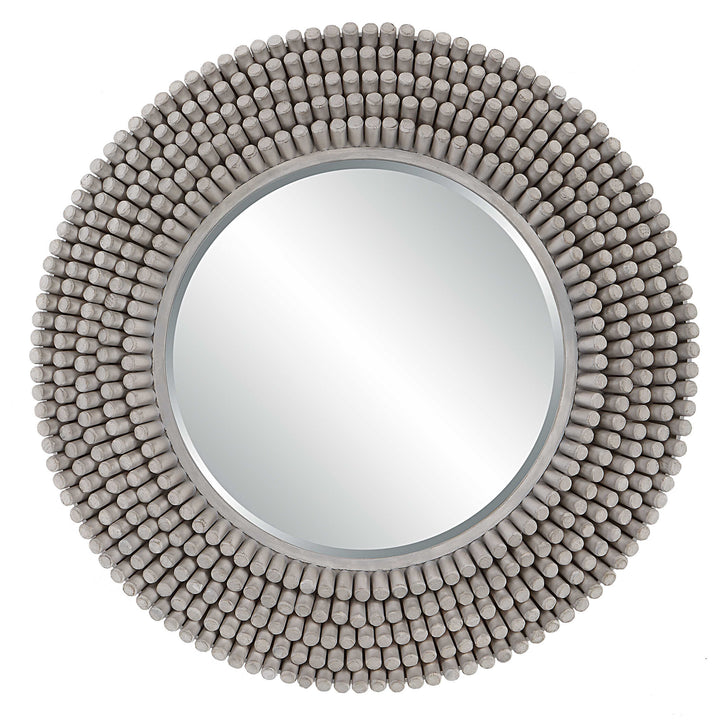 American Home Furniture Uttermost Portside Round Gray Mirror