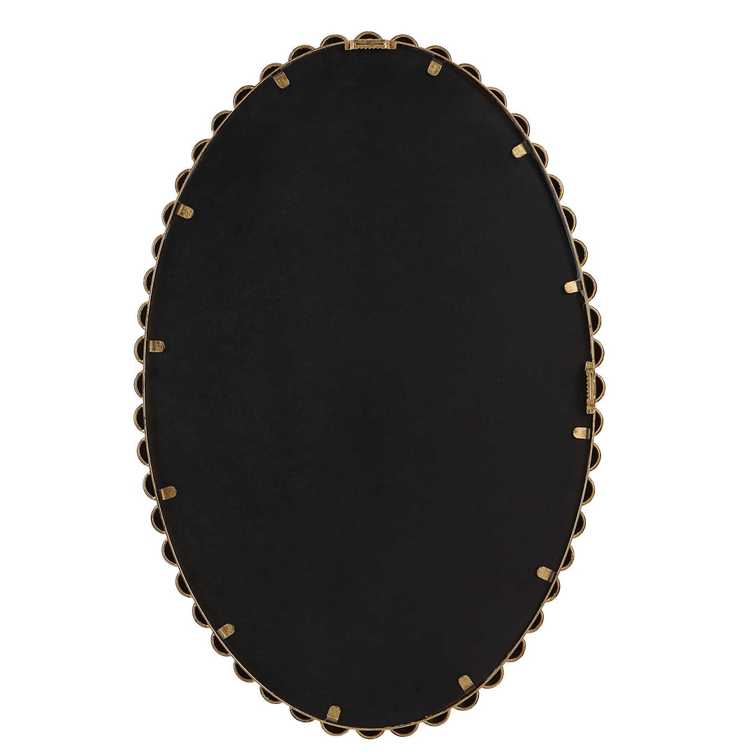 American Home Furniture Uttermost Serna Gold Oval Mirror