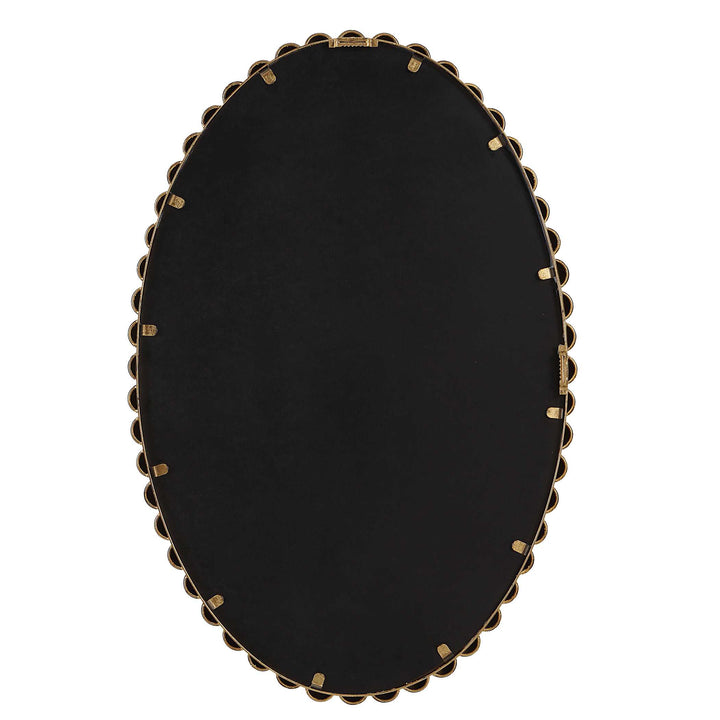 American Home Furniture Uttermost Serna Gold Oval Mirror