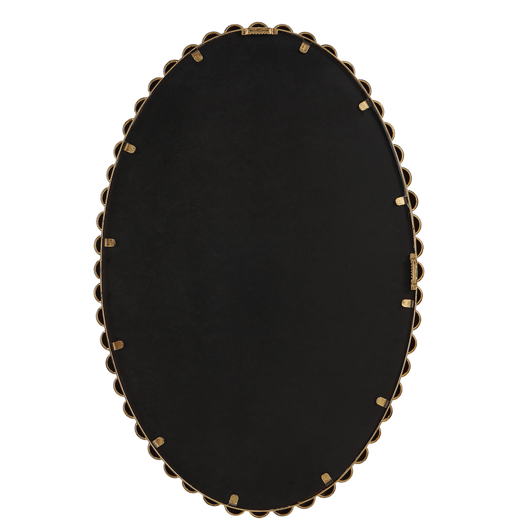 American Home Furniture Uttermost Serna Gold Oval Mirror