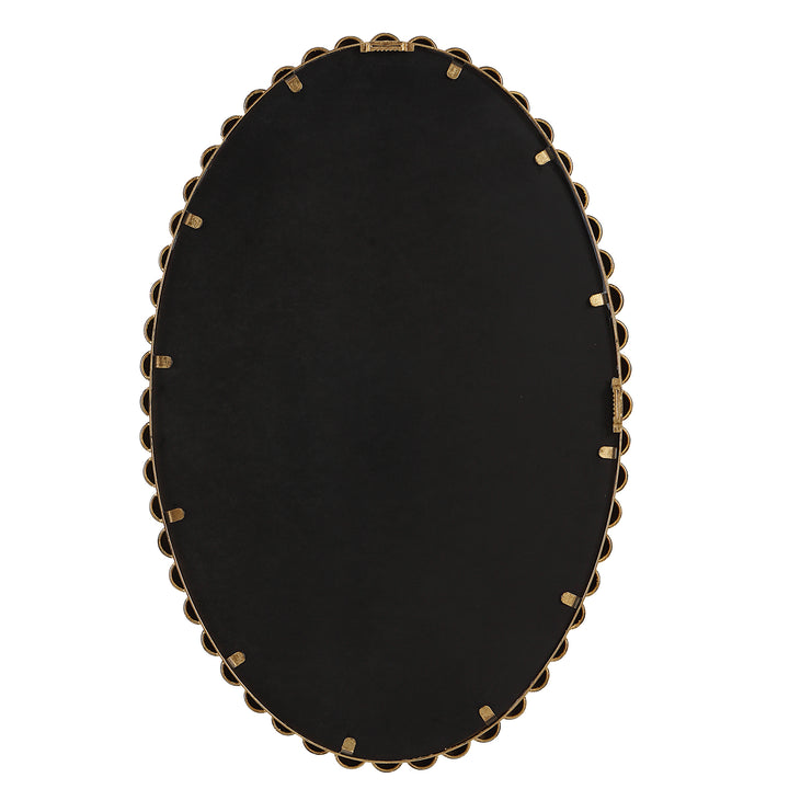 American Home Furniture Uttermost Serna Gold Oval Mirror