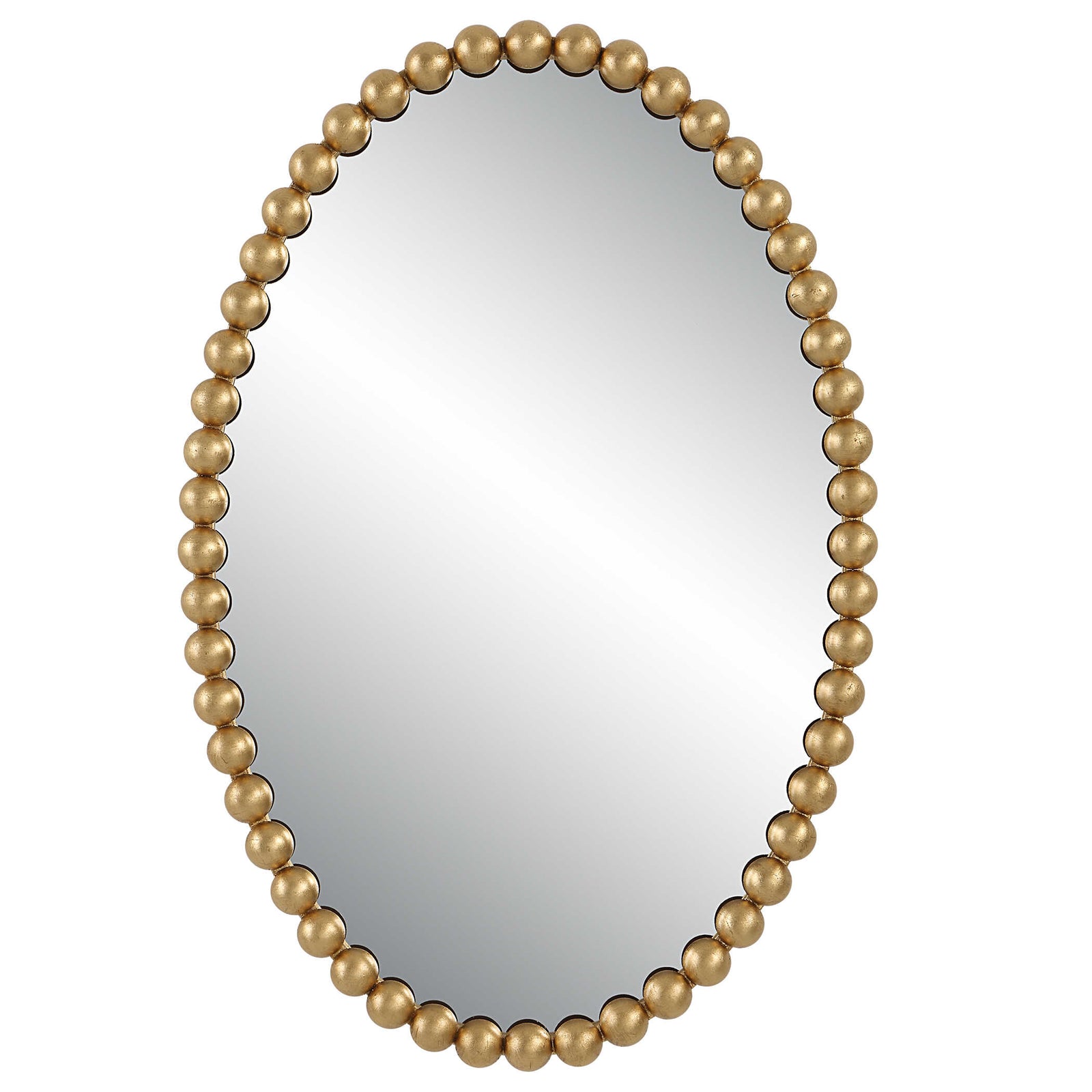 American Home Furniture Uttermost Serna Gold Oval Mirror