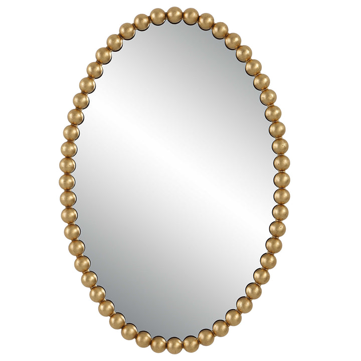 American Home Furniture Uttermost Serna Gold Oval Mirror