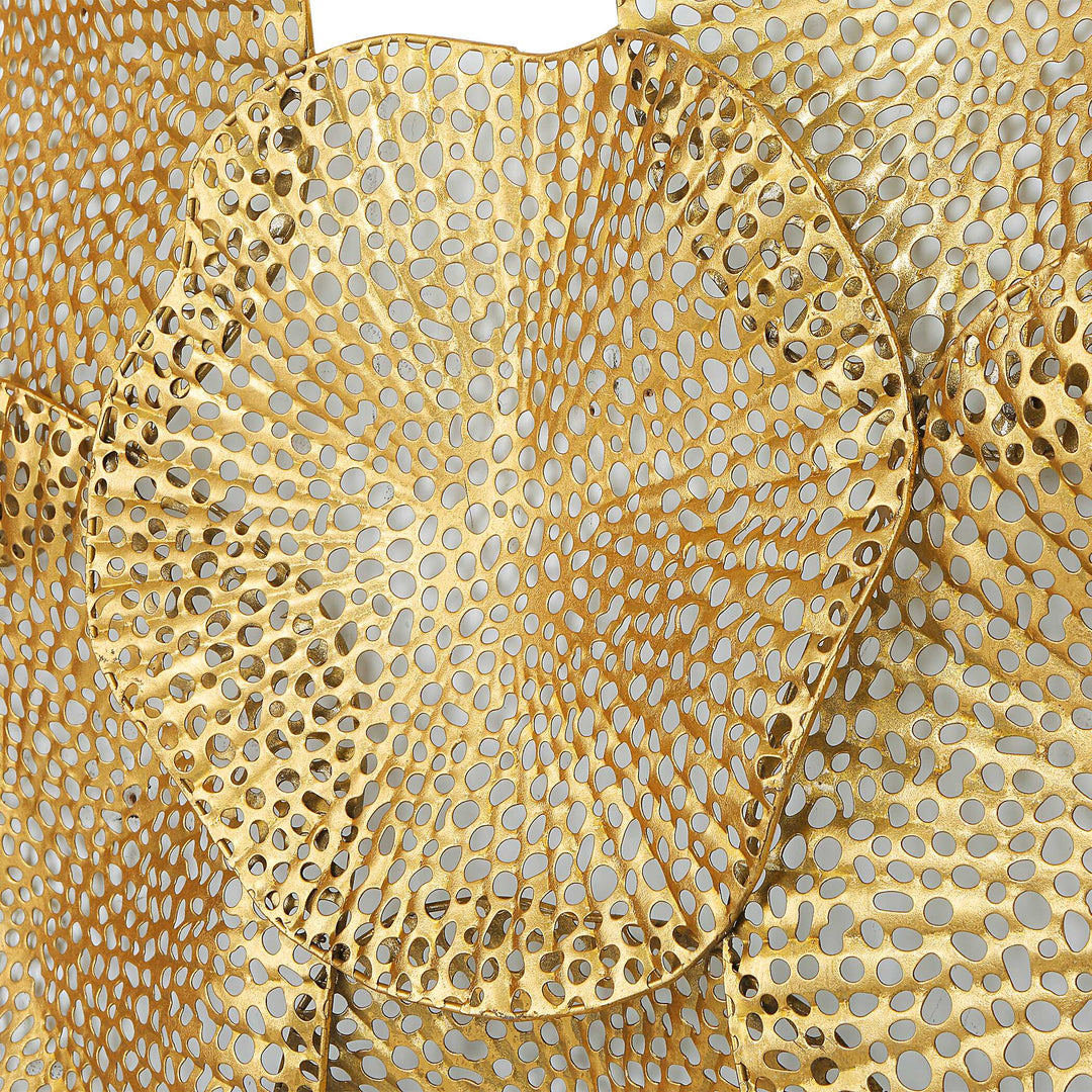 American Home Furniture Uttermost Ripley Gold Metal Wall Art