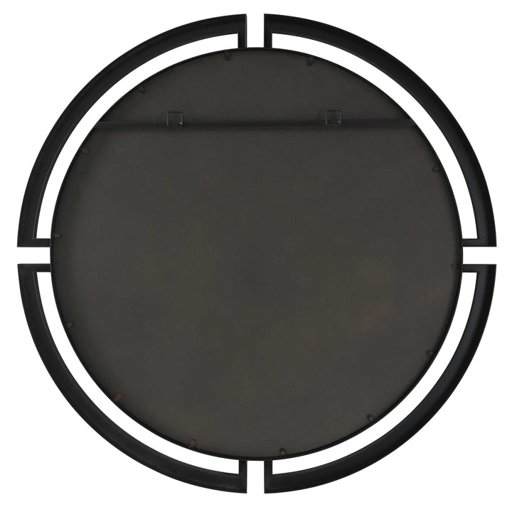 American Home Furniture Uttermost Quadrant Modern Round Mirror