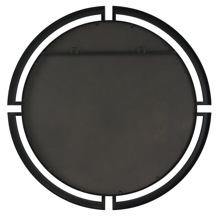 American Home Furniture Uttermost Quadrant Modern Round Mirror