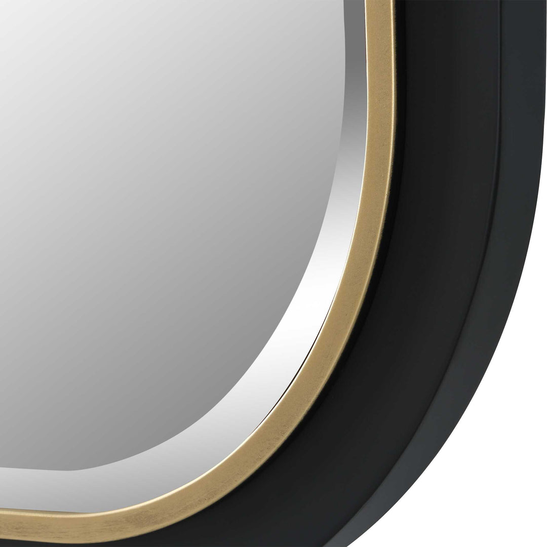 American Home Furniture Uttermost Nevaeh Curved Rectangle Mirror
