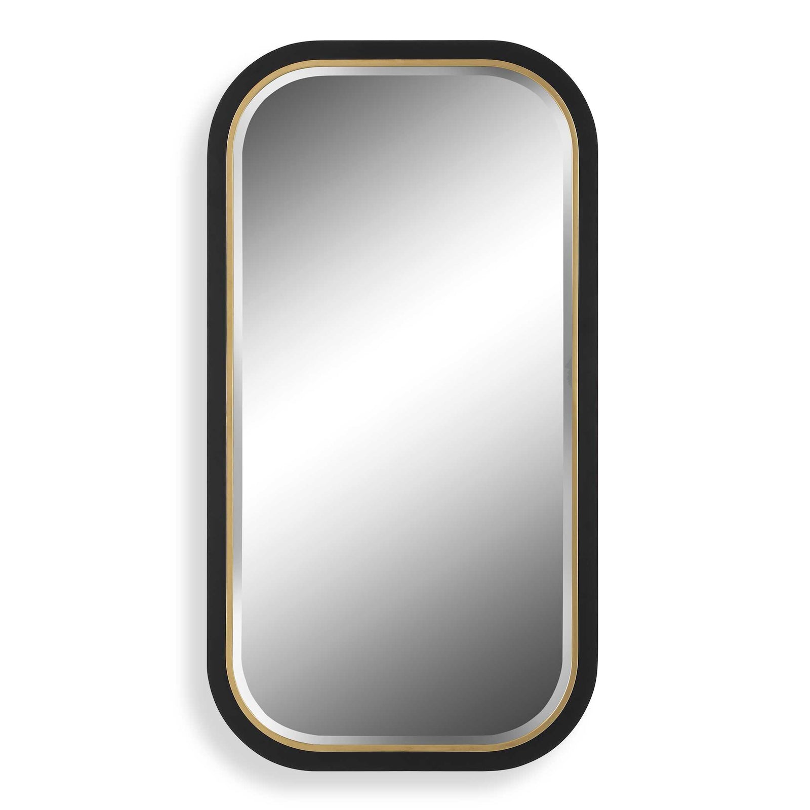 American Home Furniture Uttermost Nevaeh Curved Rectangle Mirror