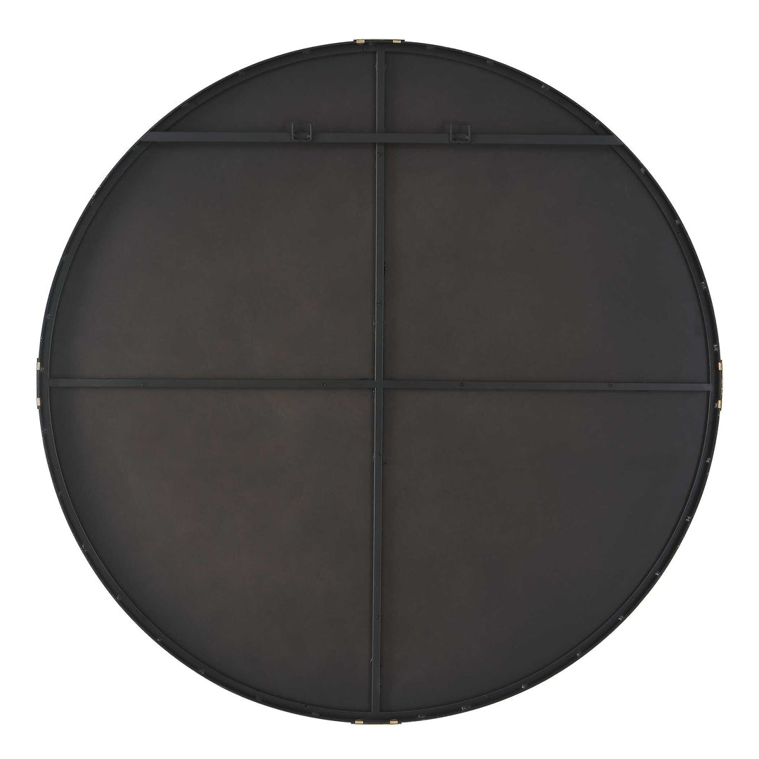 American Home Furniture Uttermost Clip Modern Round Mirror