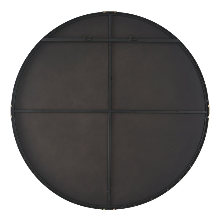 American Home Furniture Uttermost Clip Modern Round Mirror