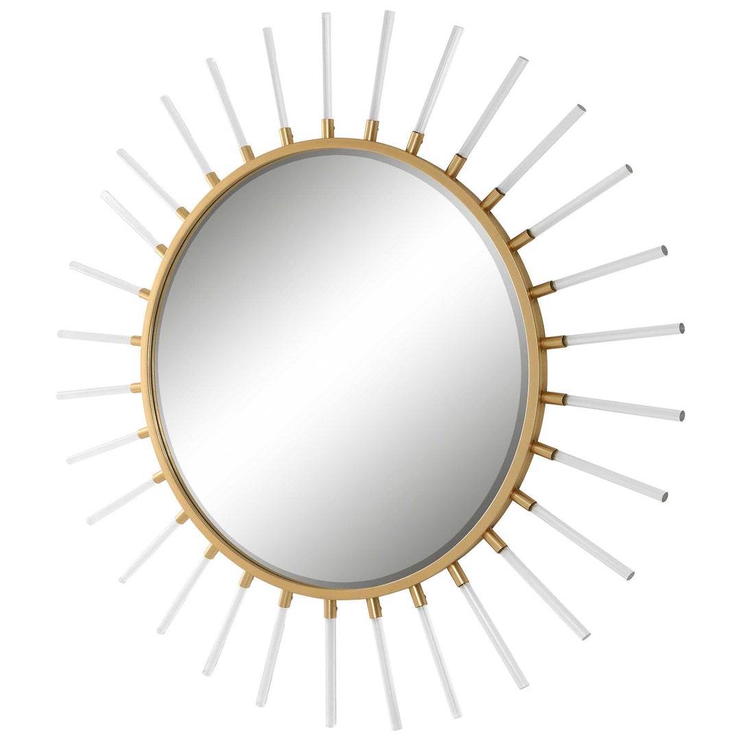 American Home Furniture Uttermost Oracle Round Starburst Mirror