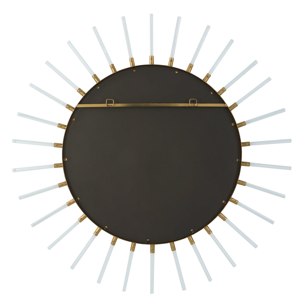 American Home Furniture Uttermost Oracle Round Starburst Mirror