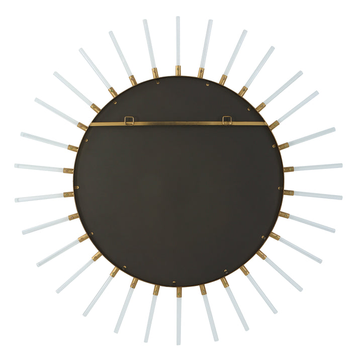 American Home Furniture Uttermost Oracle Round Starburst Mirror