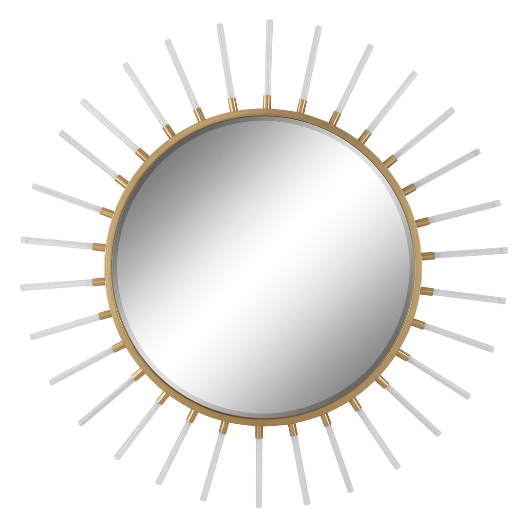 American Home Furniture Uttermost Oracle Round Starburst Mirror