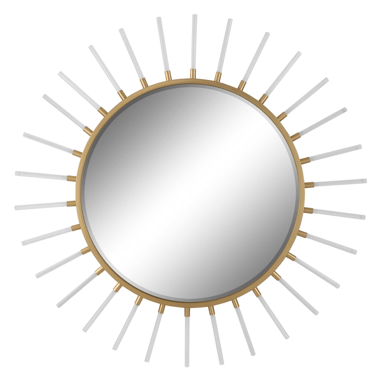 American Home Furniture Uttermost Oracle Round Starburst Mirror
