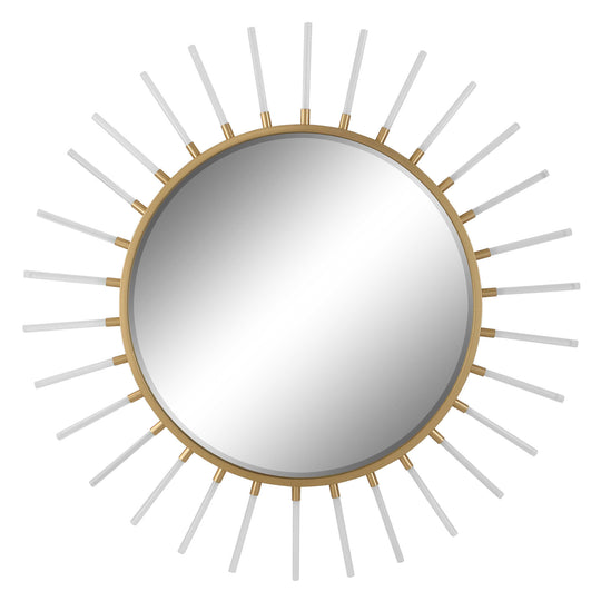 American Home Furniture Uttermost Oracle Round Starburst Mirror
