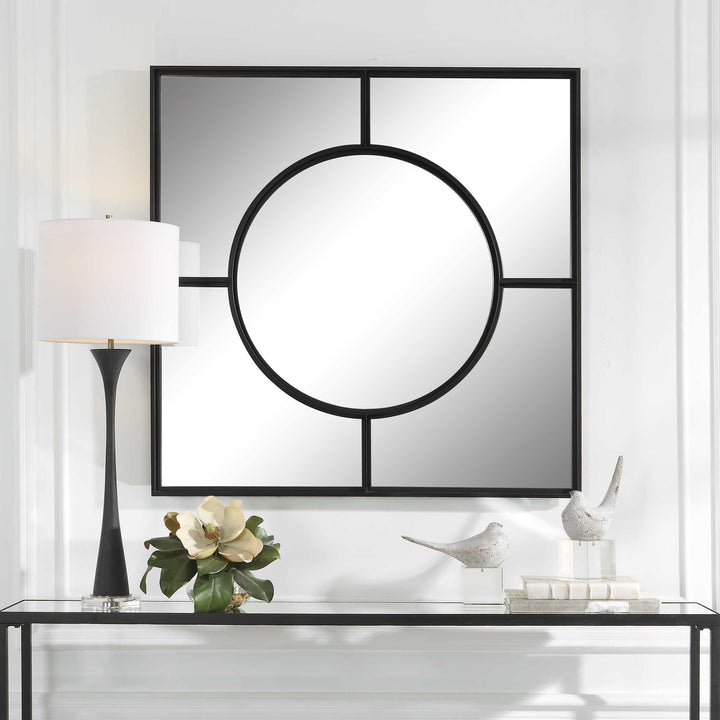 American Home Furniture Uttermost Spurgeon Square Window Mirror