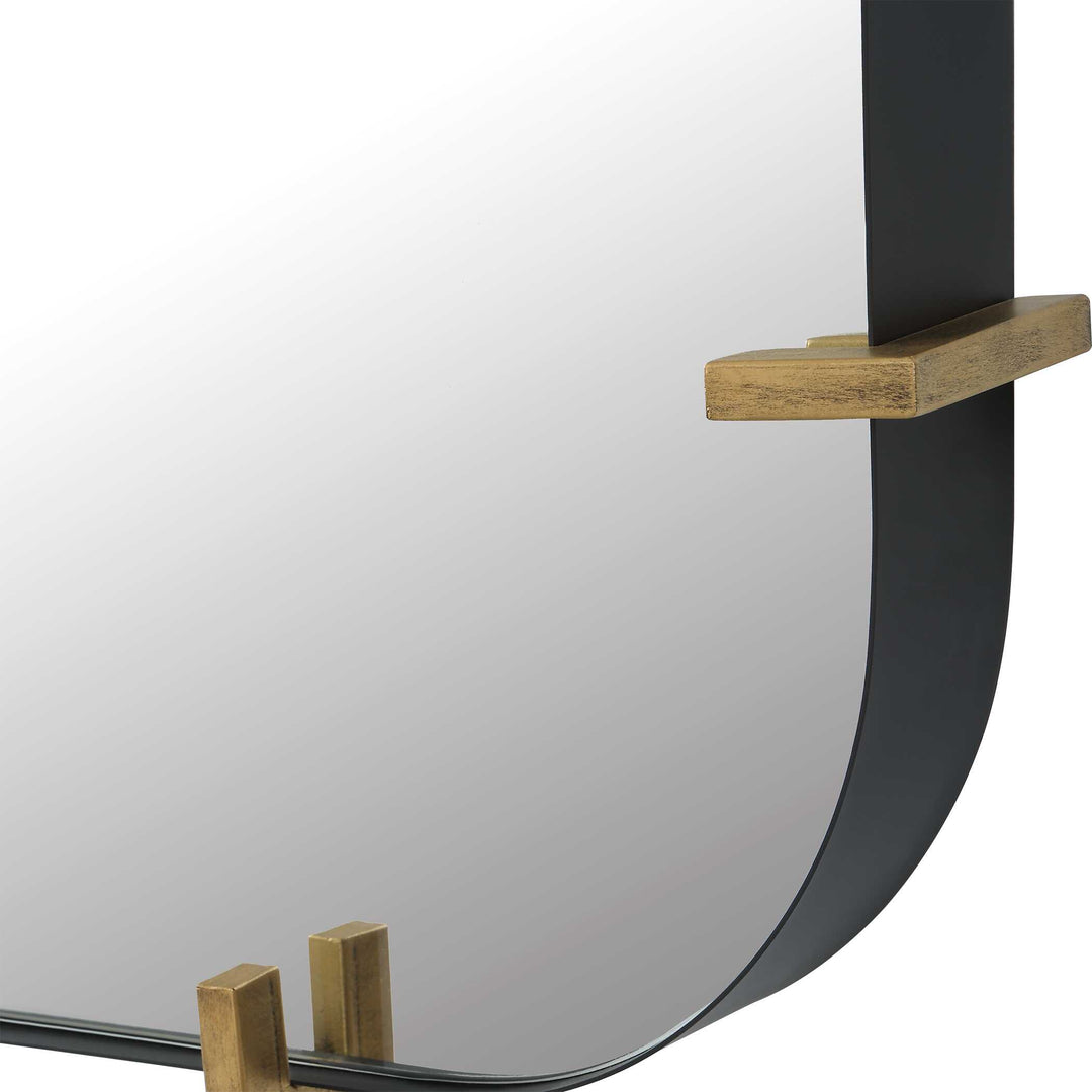 American Home Furniture Uttermost Pali Industrial Iron Mirror