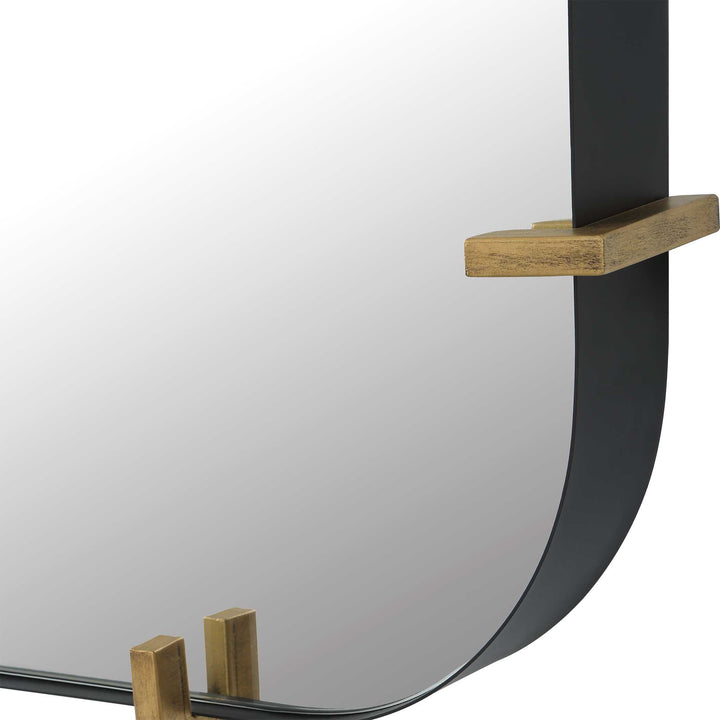 American Home Furniture Uttermost Pali Industrial Iron Mirror