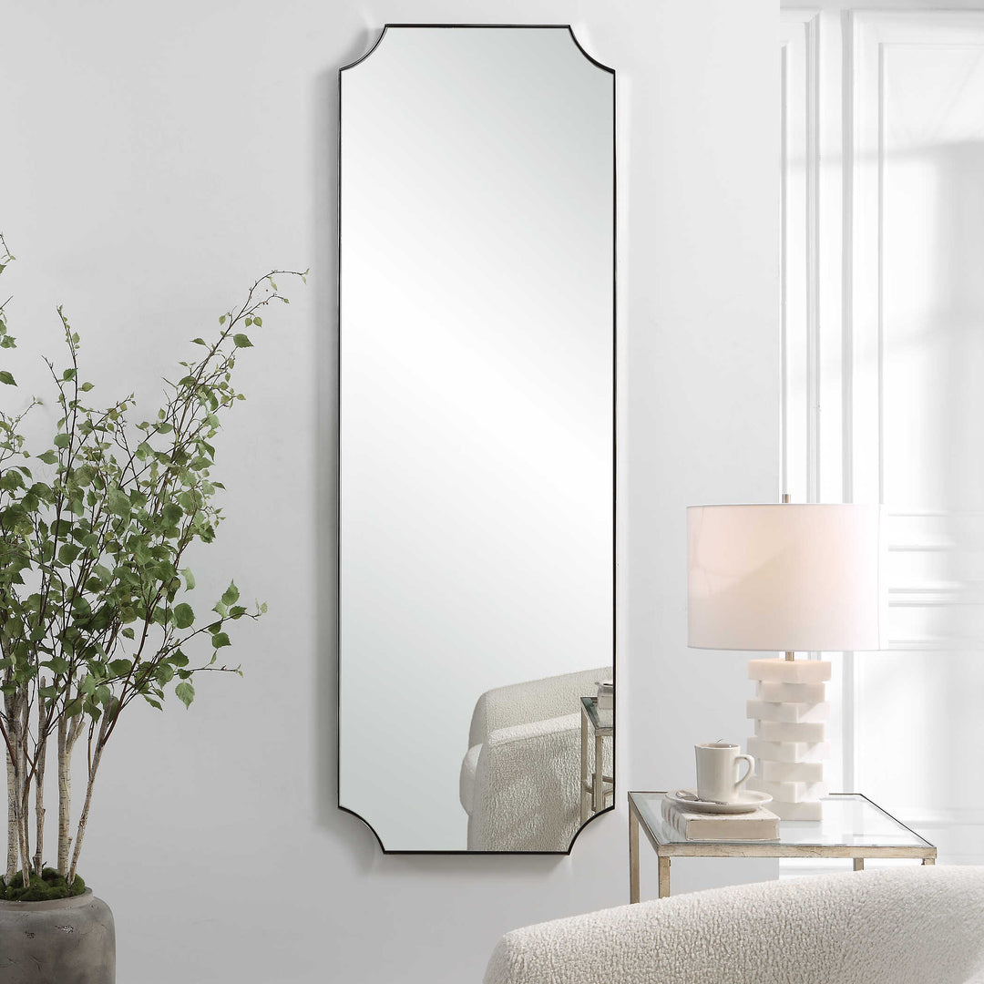 American Home Furniture Uttermost Lennox Nickel Tall Mirror