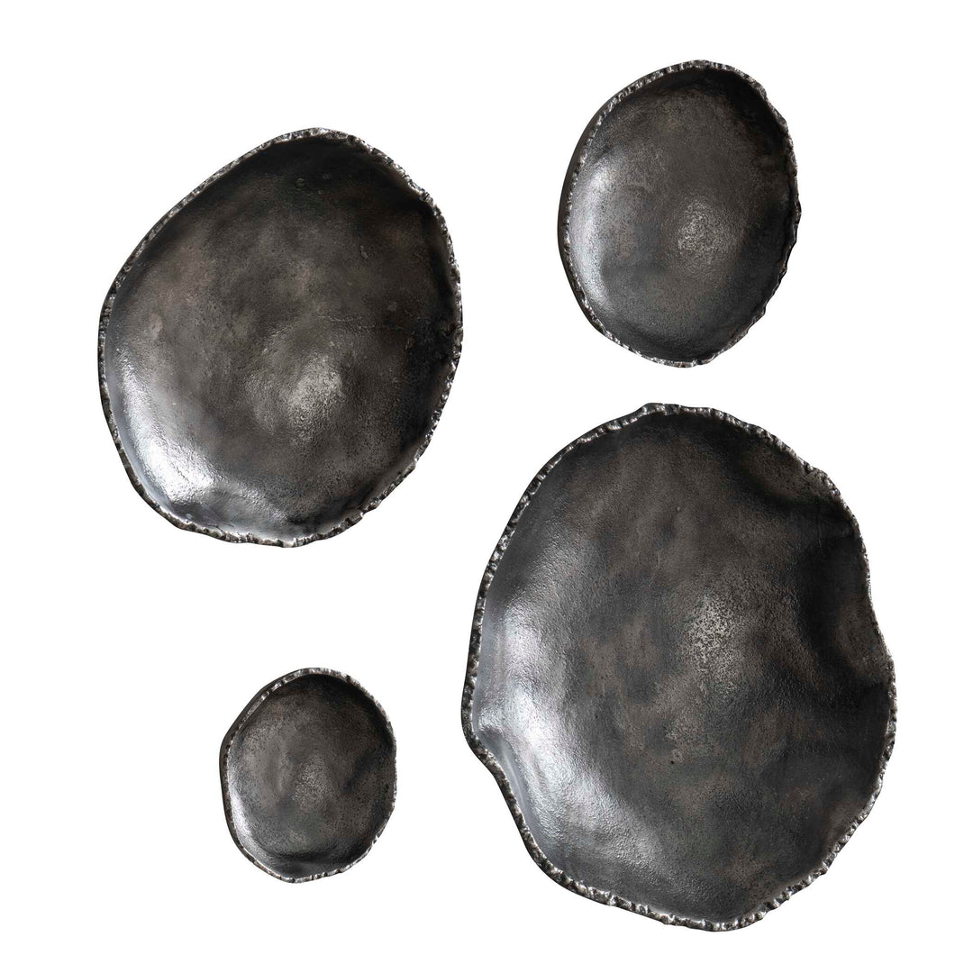 American Home Furniture Uttermost Lucky Coins Nickel Wall Decor, Set/4