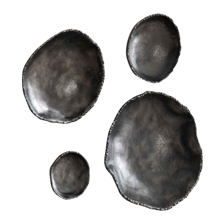 American Home Furniture Uttermost Lucky Coins Nickel Wall Decor, Set/4