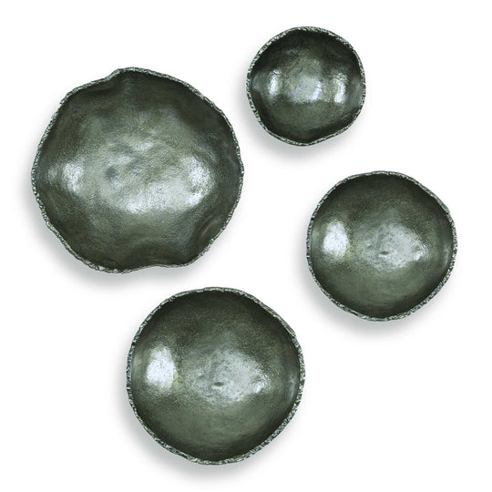 American Home Furniture Uttermost Lucky Coins Nickel Wall Decor, Set/4