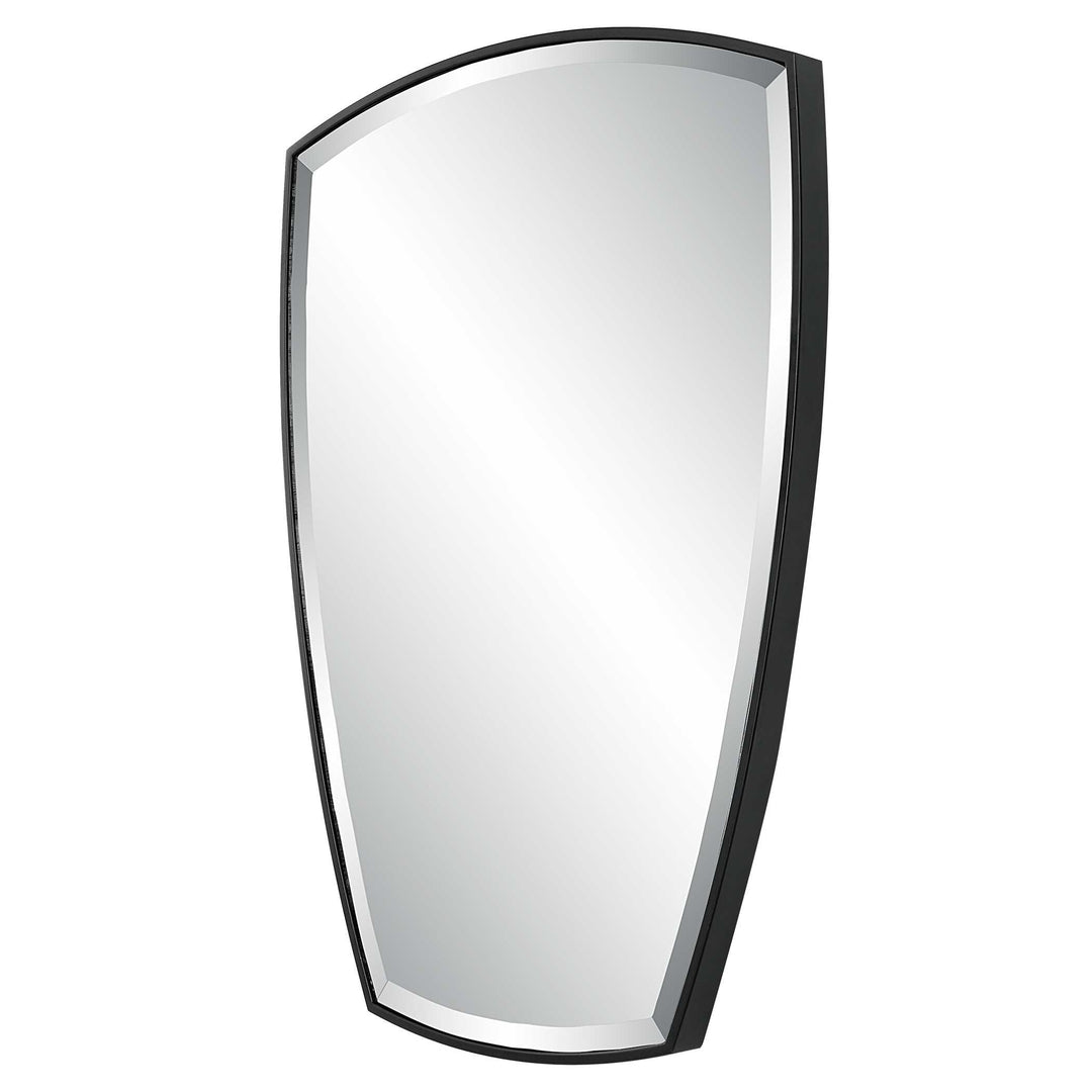 American Home Furniture Uttermost Crest Curved Iron Mirror