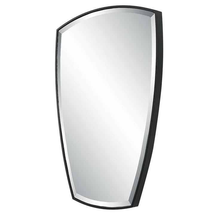 American Home Furniture Uttermost Crest Curved Iron Mirror