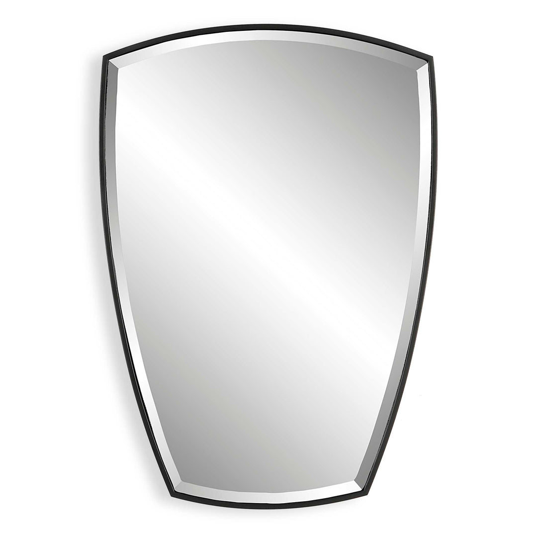 American Home Furniture Uttermost Crest Curved Iron Mirror