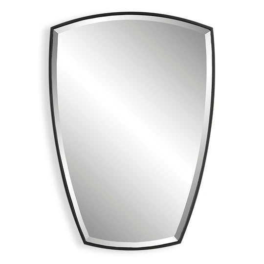 American Home Furniture Uttermost Crest Curved Iron Mirror