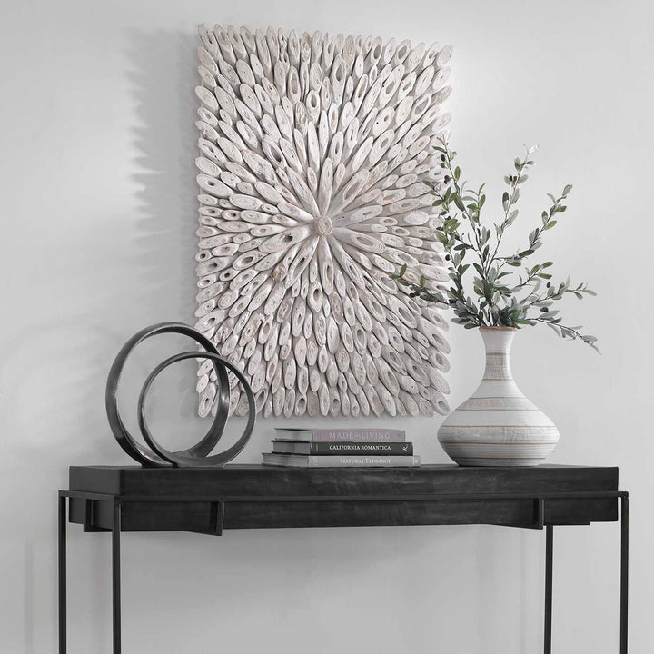 American Home Furniture Uttermost Bahama Wood Whitewashed Wall Decor