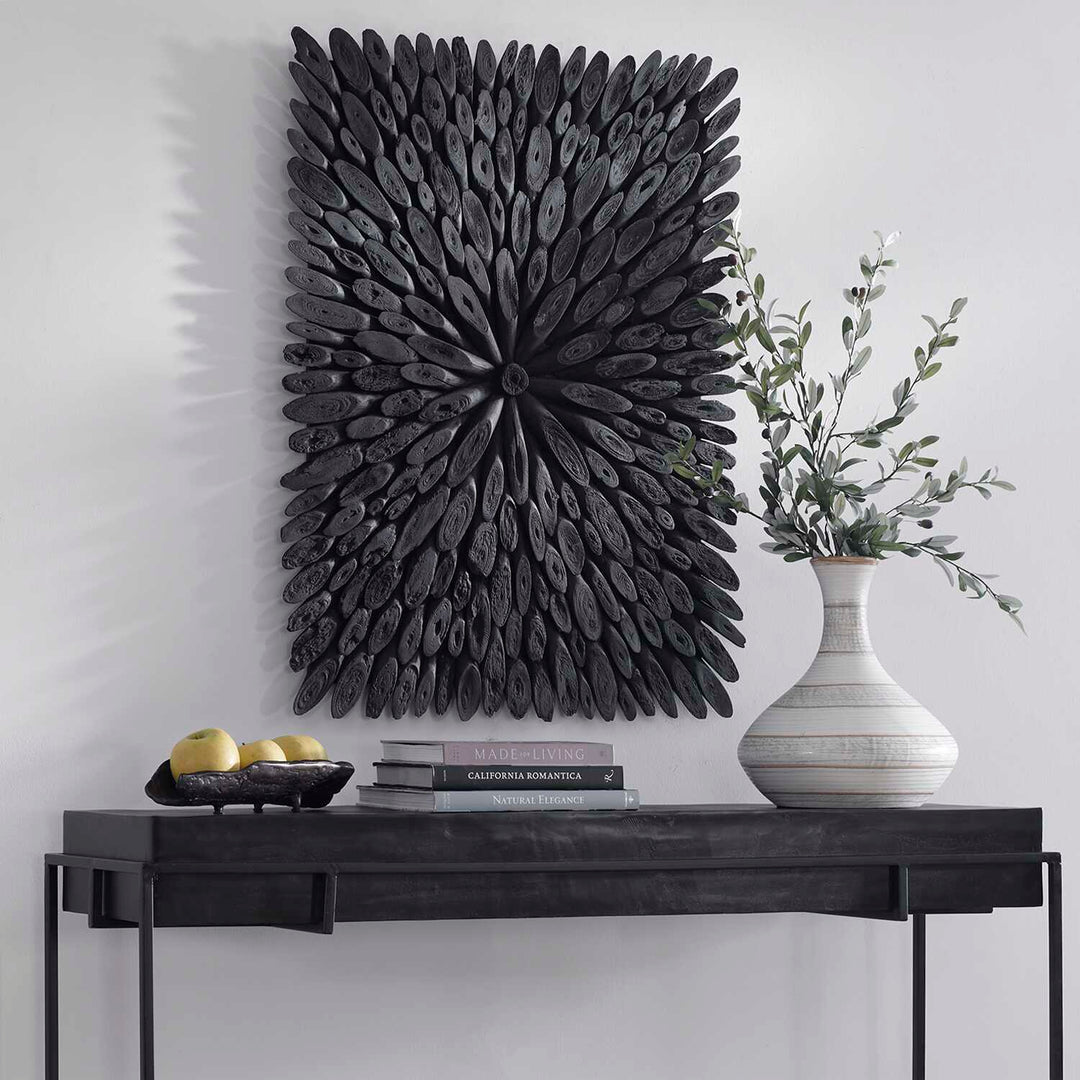 American Home Furniture Uttermost Bahama Black Wood Wall Decor