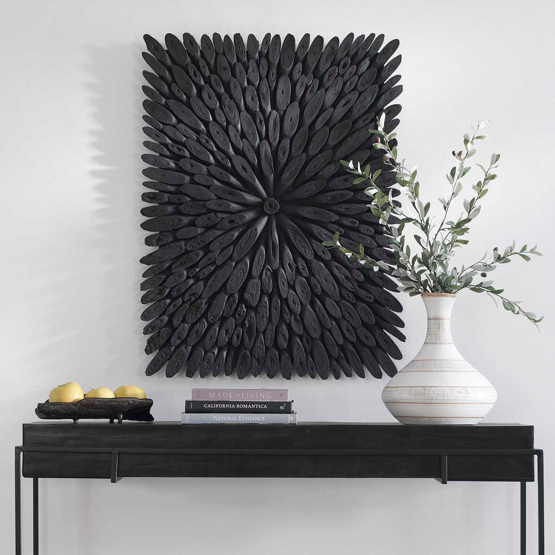 American Home Furniture Uttermost Bahama Black Wood Wall Decor