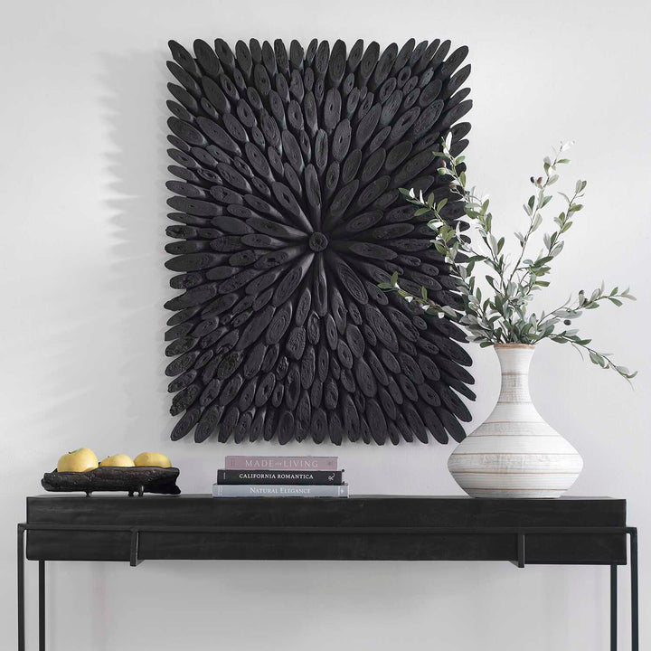 American Home Furniture Uttermost Bahama Black Wood Wall Decor