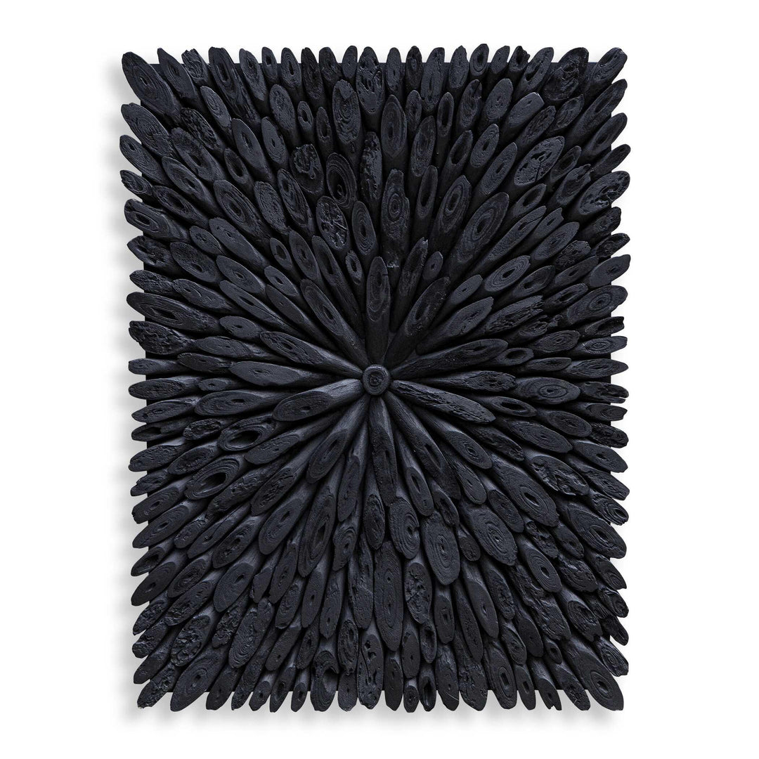 Bahama Black Wood Wall Decor - AmericanHomeFurniture